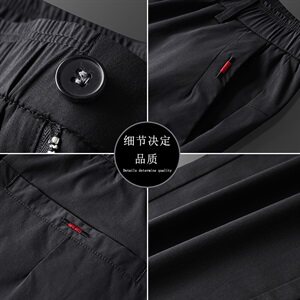 秋冬男士休闲裤都市修身潮流百搭直筒小脚西装长裤子LT8876-P45图片