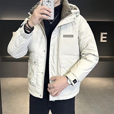 冬季直播新款连帽加厚白鸭绒韩版防寒羽绒服外套上衣男YR108P165，男装羽绒服，电商B226