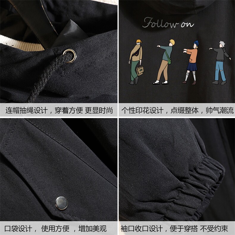 JK41043-P85纯棉连帽夹克男士大码工装夹克男外套男砖墙挂拍,男装夹克,电商A040A