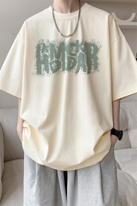 图案已注册夏季新款ins韩版短袖T恤男潮宽松半袖打底衫 D026/P25图片