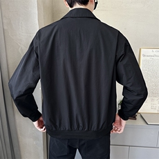 春季翻领纯色休闲夹克外套男韩版潮流百搭上衣外套JK6505-P125，男装夹克，电商A237