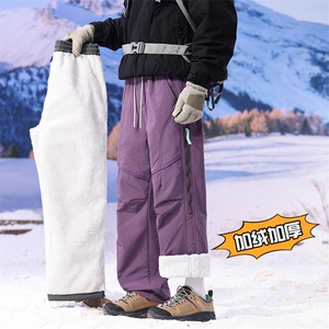 加绒加厚滑雪裤三防单板双板休闲裤重磅裤子A014-DY25539-特P60图片
