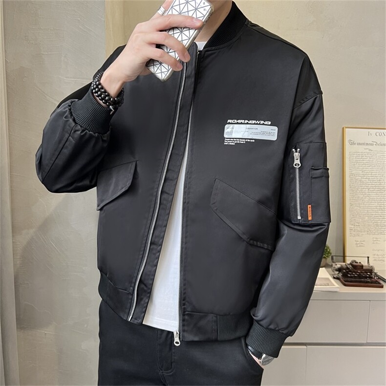 2025春季刺绣工装休闲刺绣夹克外套男棒球服上衣潮JK106-P110,男装夹克,电商A413
