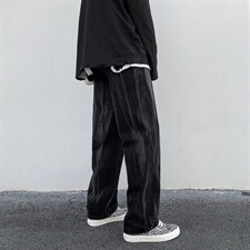 扎染牛仔裤子男潮流欧美高街宽松直筒裤阔腿老爹裤8071-P40绒52，男装牛仔裤，星座1008