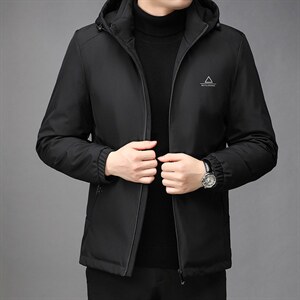 冬装男士羽绒外套新款宽松连帽可卸羽绒棉服保暖上衣GRW111-P260，男装羽绒服，电商B212（原钱塘6029）