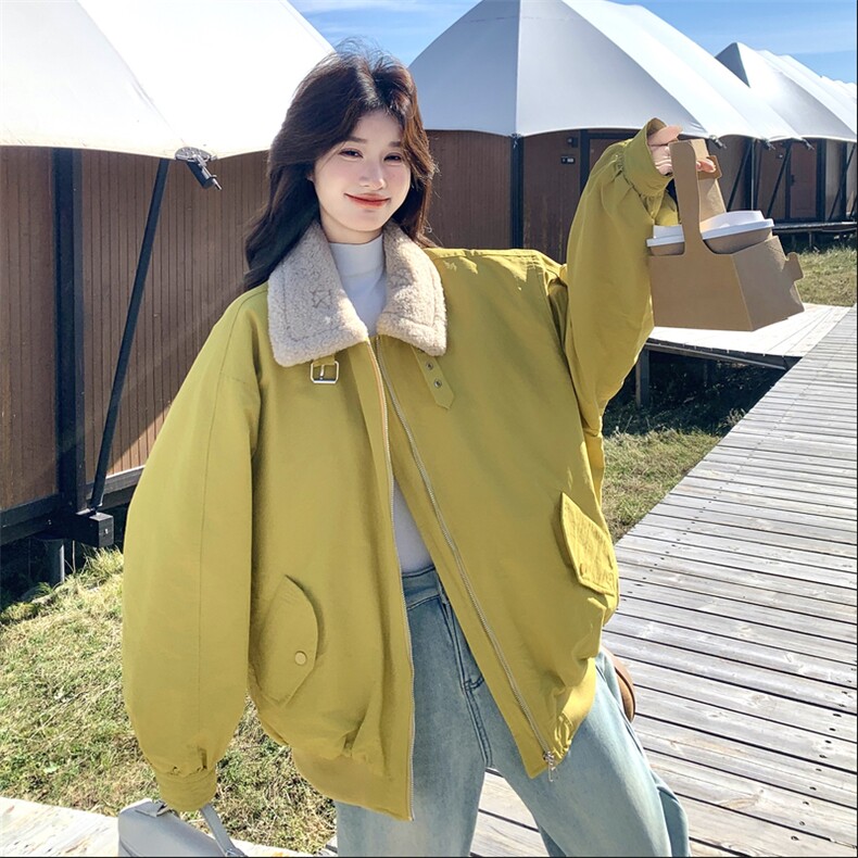 出货黄色90绒羽绒派克外套2C198-6616-P295K448,女装羽绒服,2C198