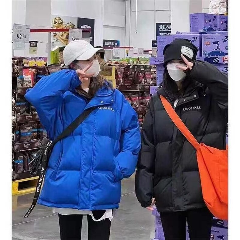 1506-1/M5911/P54克莱因蓝连帽棉服男字母印厚保暖外套潮牌，男装棉衣，星座1506-1