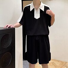 男潮流休闲套装宽松套装运动套装L730P46，男装休闲套装，星座1116-2