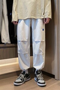！21春季新款男士宽松百搭休闲裤潮流九分束脚裤K2022P45图片