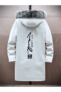 主推款 男士派克服 中长款冬季加绒加厚风衣连帽外套JR917-P90图片