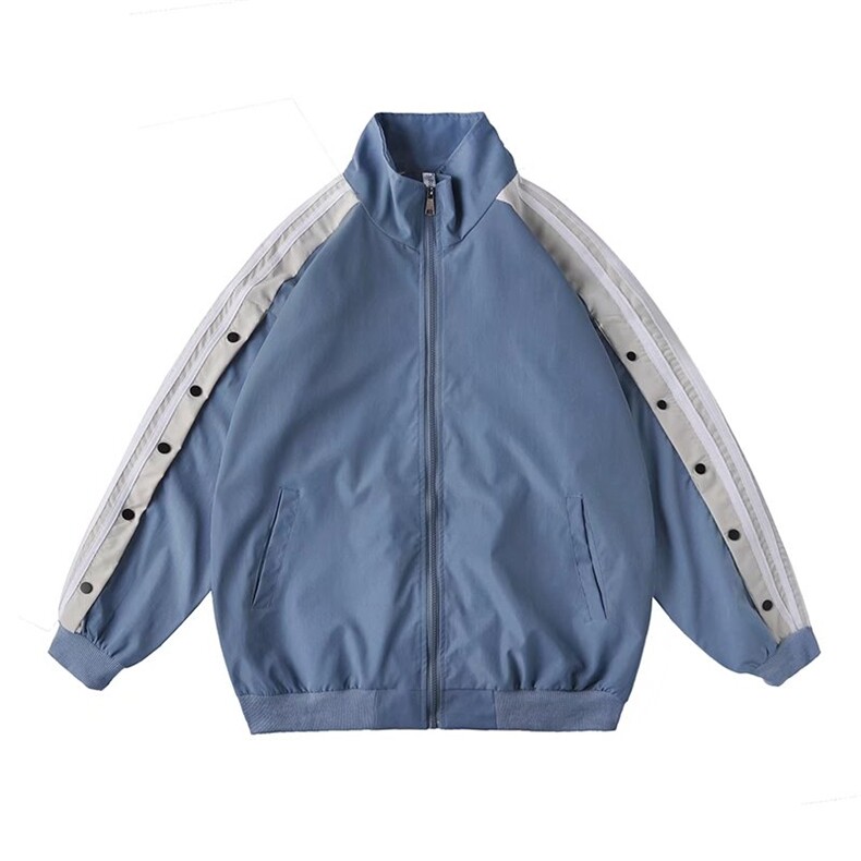 夹克女潮流ins条纹运动排扣飞行员痞帅炸街棒球服外套WT8818-P45,男装夹克,星座1008-1