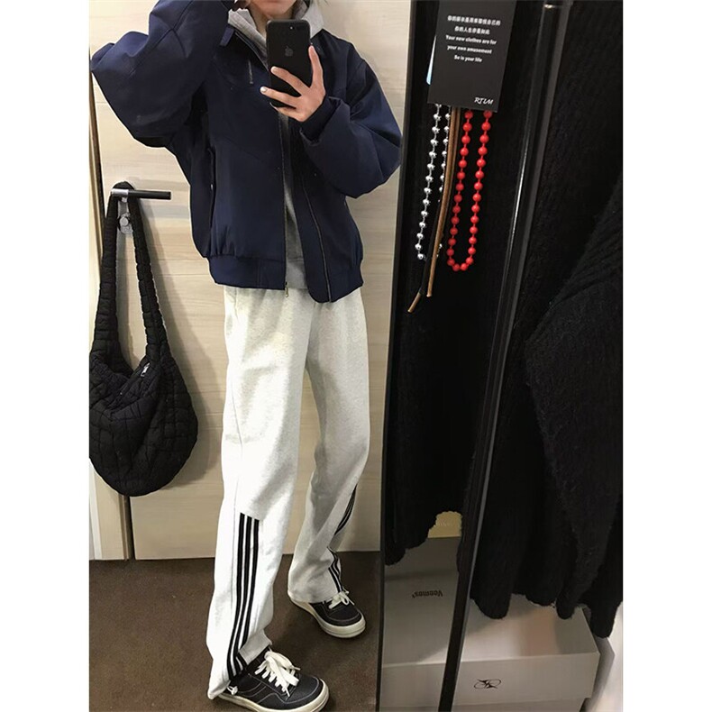 现货！春秋男士高品质华棉宽松条纹运动裤休闲裤K82-p45-控78,男装休闲裤,星座617B