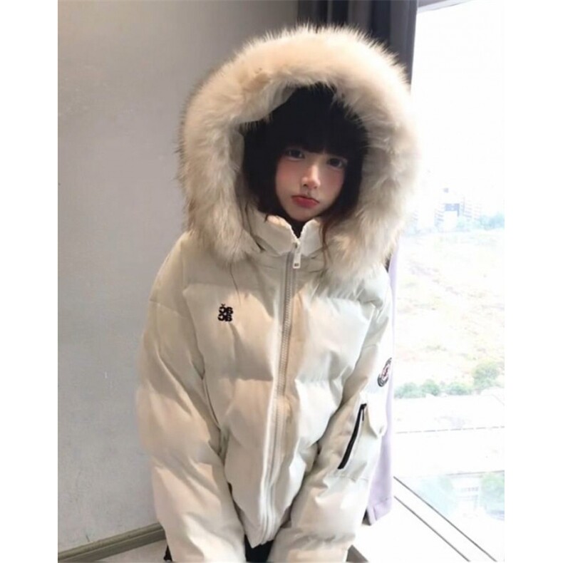 冬季新款韩系时尚高级感减龄毛领连帽棉服保暖外套M7883,男装棉衣,星座1116A（原606A-3）