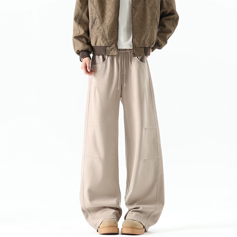 冬季新款高品质星空尼重磅休闲裤百搭阔腿直筒裤A111-A627-P42，男装休闲裤，电商基地A111