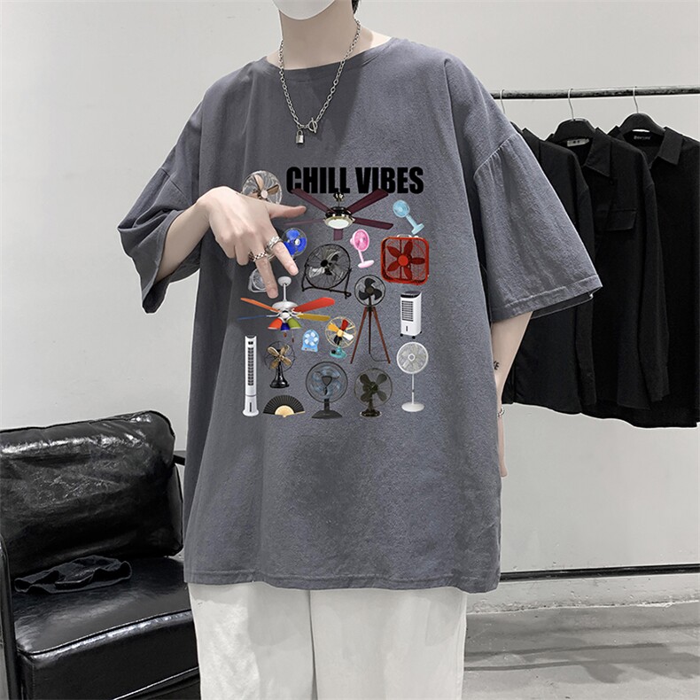 YT26383-P30亚麻短袖t恤男大码五分袖男宽松七分袖大皂风模特,男装T恤,电商A040