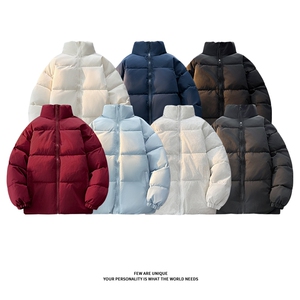 纯色简约棉服重磅立领保暖棉衣高街百搭痞帅情侣D2200-TP35不图片