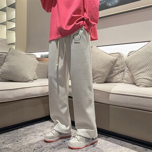 华夫格运动裤男大码抽绳休闲裤卫裤 HK78072-P35 加绒款P45图片