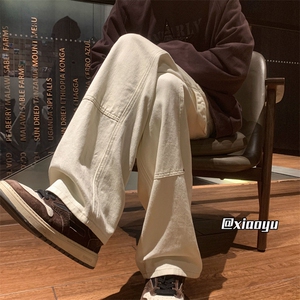 XZ616 春季新款百搭微喇休闲牛仔伐木长裤 TY2402 P65控78图片