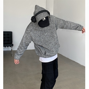 WY03-P65-小香风套头卫衣男女ins潮流休闲百搭连帽卫衫图片