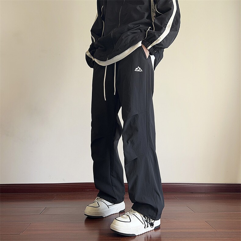 KP815P28港风工装休闲裤男宽松直筒束脚伞兵裤,男装工装外套,星座1204