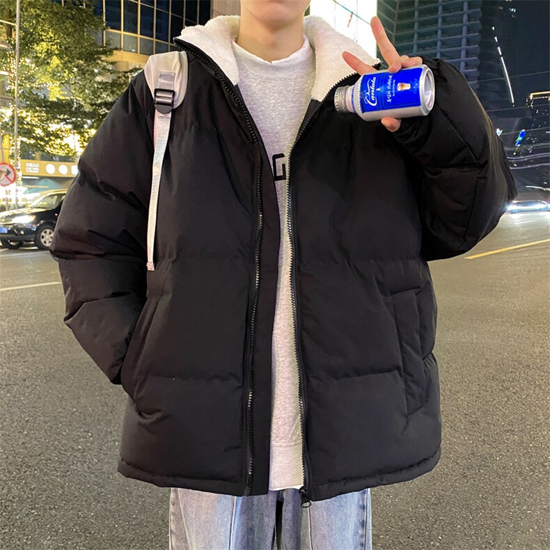 抖音直播连帽棉衣假两件加厚棉袄情侣款百搭面包服MY111-P65,男装棉衣,星座1402-1