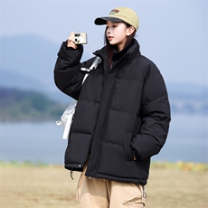现货二开抖音得物供视频三防加厚假两件立领棉衣棉服LL907，男装棉衣，电商A486