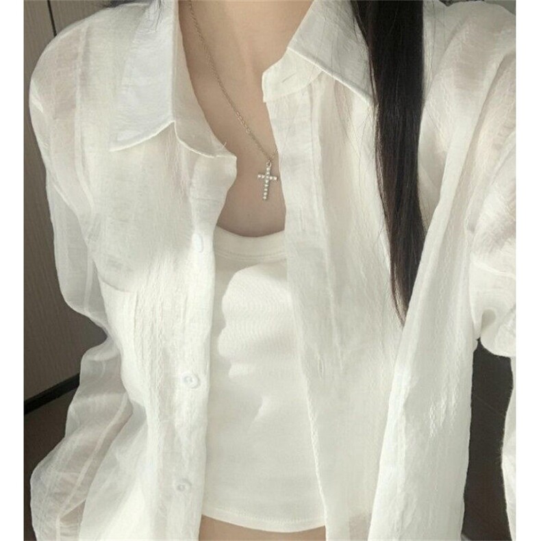 防晒衬衫女2025春夏新款亚麻气质衬衣法式上衣棉麻外套C119,男装防晒衣,星座1116A（原606A-3）