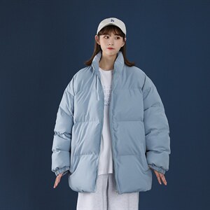冬季外套青少年中性风棉衣休闲纯色百搭男女上衣A177-M288-P50图片