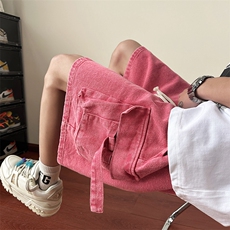 2024新款美式潮牌牛仔短裤男夏季设计感百搭休闲裤现货K7725-P42，男装牛仔裤，星座512-3