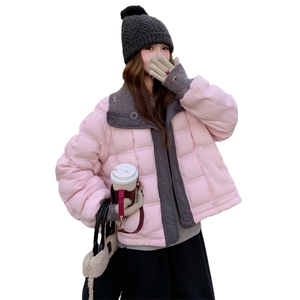 2025年新款排骨款两面穿毛线拼接羽绒服2C230-5813-P295-K488图片