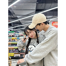 5282-P47纯棉华棉复合原版毛巾刺绣圆领宽松卫衣薄款/加绒，女装卫衣/绒衫，星座617A-2