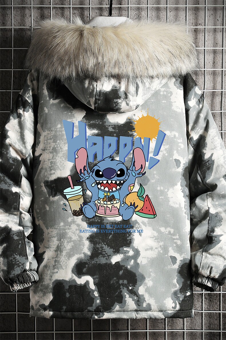 MC49077-P135日系潮衣男大码派克服男工装服外套袄网格,男装棉衣,电商A040A
