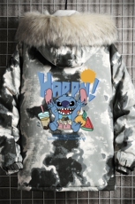 MC49077-P135日系潮衣男大码派克服男工装服外套袄网格，男装棉衣，电商A040A