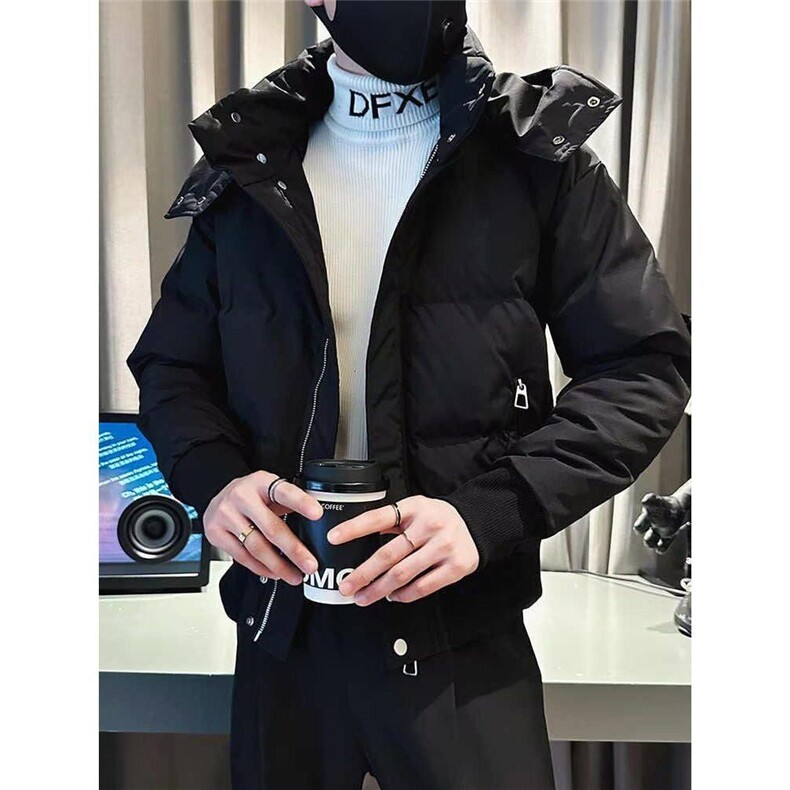 1506-1/MSM6061/P87冬季连帽棉服男修身潮牌上衣2026新款百搭休闲,男装棉衣,星座1506-1