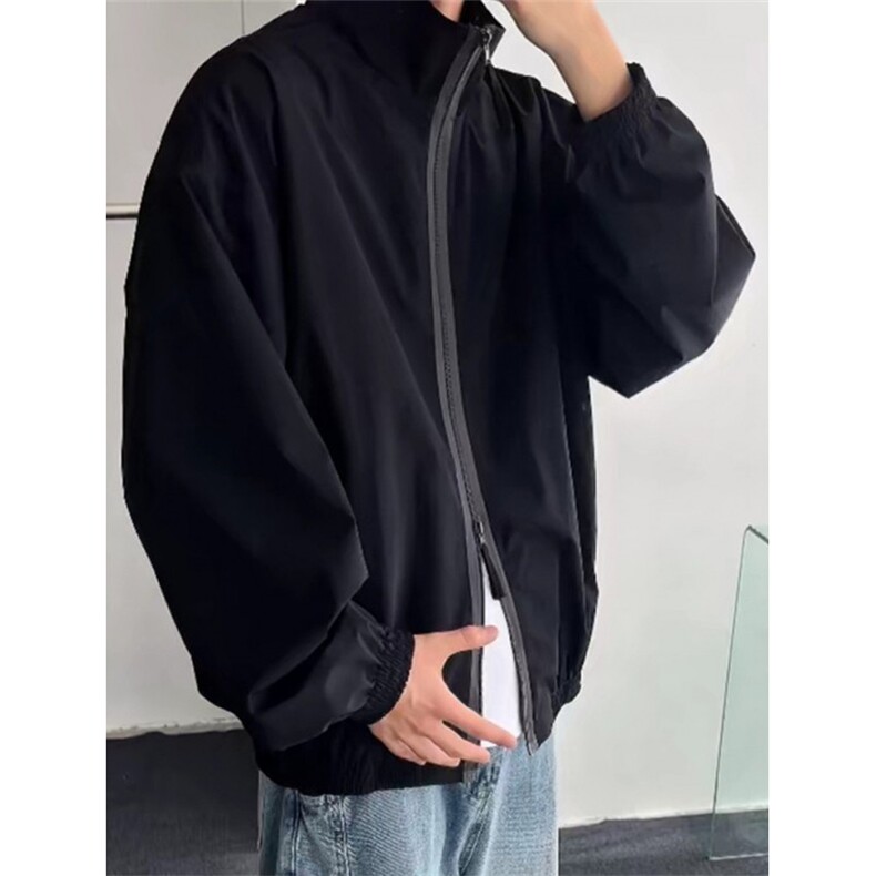 速干冰丝防晒衣男夏季美式立领冲锋衣轻薄透气运动防晒服JHY216,男装防晒衣,星座1116A（原606A-3）