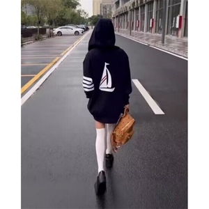 春秋新款帆船连帽外套男款情侣男女同款夹克上衣 M718图片