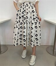 夏季新品女装松紧腰半身裙，女装半身裙，魅丽女孩