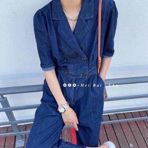 牛仔连体裤，女装连体裤，约美？