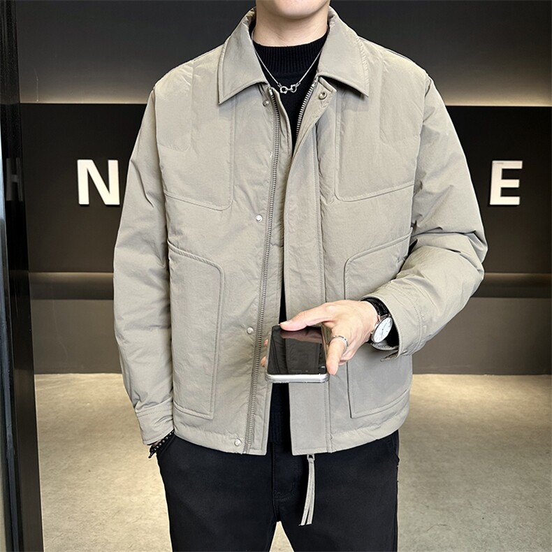 新标902025新款男士白鸭绒翻领简约休闲百搭羽绒服5979-P275,男装羽绒服,电商A413
