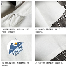 LD54235-P45连帽短袖t恤男大码胖子带帽五分袖中袖网格挂拍，男装T恤，电商A040A