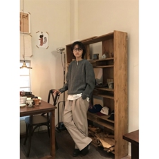 【有货】M6518LL-特P53麻花V领针织衫毛衣男冬季高级感痞帅，男装针织衫/毛衣，星座1007（原301D）