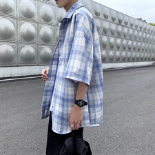 短袖衬衫春款男港风潮流C728P30，男装衬衫，星座1116-2