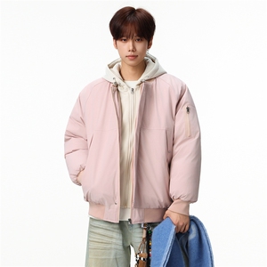 新款冬季大码羽绒棉服棉袄连帽假两件韩版宽松外套A436-2583-P95图片