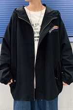 JK41064-P85纯棉连帽夹克男士大码工装夹克男外套男，男装夹克，电商A040