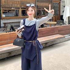 秋装新款！大量现货！马甲阔腿裤三件套2C133-8967-P160-K228，女装套装/套裙，2C133