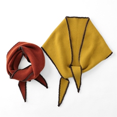 2025时尚百搭通勤简约休闲拼色正反针三角巾，围巾，朝思纯山羊绒