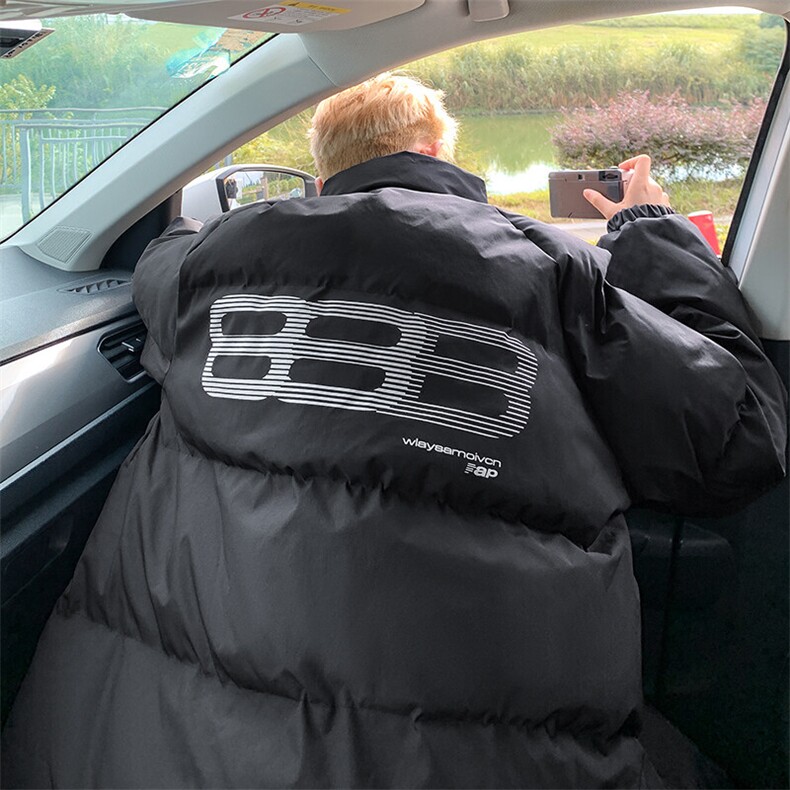 黑色短款棉服外套男冬季韩系穿搭高级感加厚保暖棉衣青少年面包服,男装棉衣,星座307A