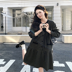 【新款】学院风格子春装连衣裙2C327-6603P160控248，女装连衣裙，2C327