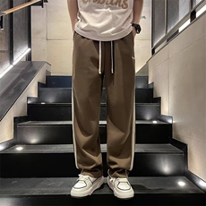 条纹男士刺绣字母直筒裤子港风休闲百搭运动卫裤K0628-P38，男装休闲裤，星座308B-1