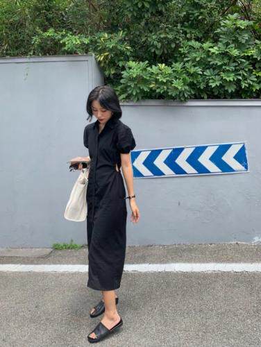 漏腰连衣裙，女装连衣裙，U SAY(3F)